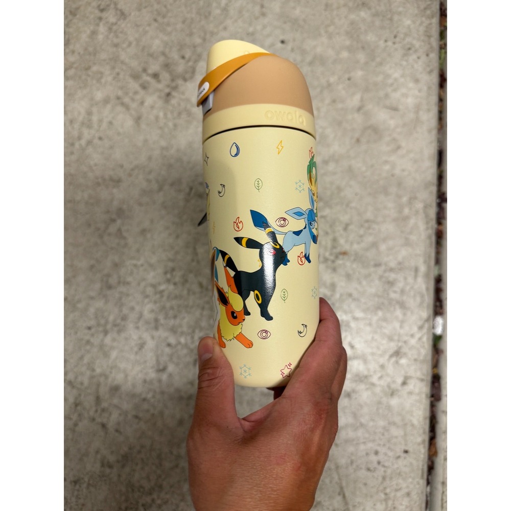 Owala Kids FreeSip 16oz Pokemon Eevee Evolutions Stainless Water Bottle NEW - Picture 2 of 7